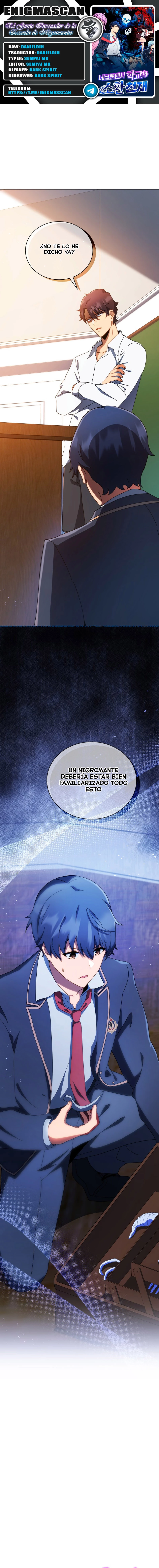El Genio Invocador de la Escuela de Nigromantes capítulo 12, página 1