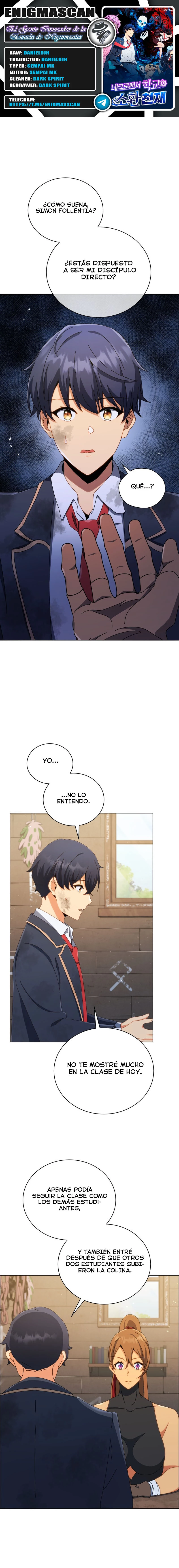 El Genio Invocador de la Escuela de Nigromantes capítulo 19, página 1