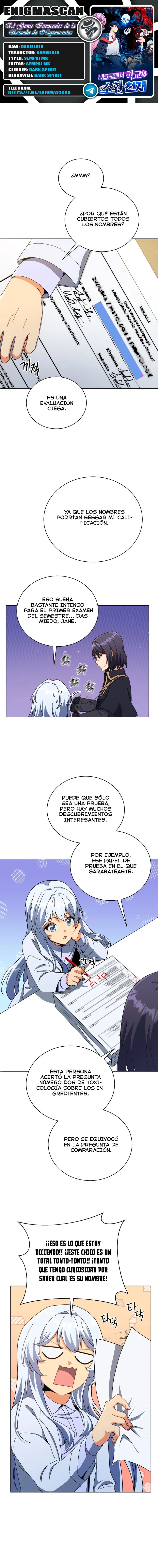 El Genio Invocador de la Escuela de Nigromantes capítulo 26, página 1