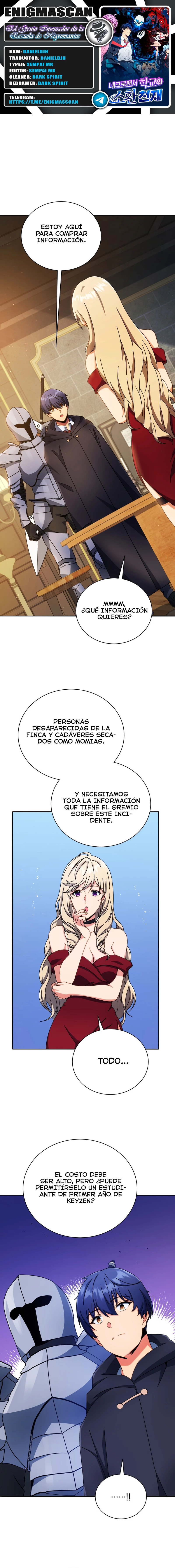 El Genio Invocador de la Escuela de Nigromantes capítulo 46, página 1