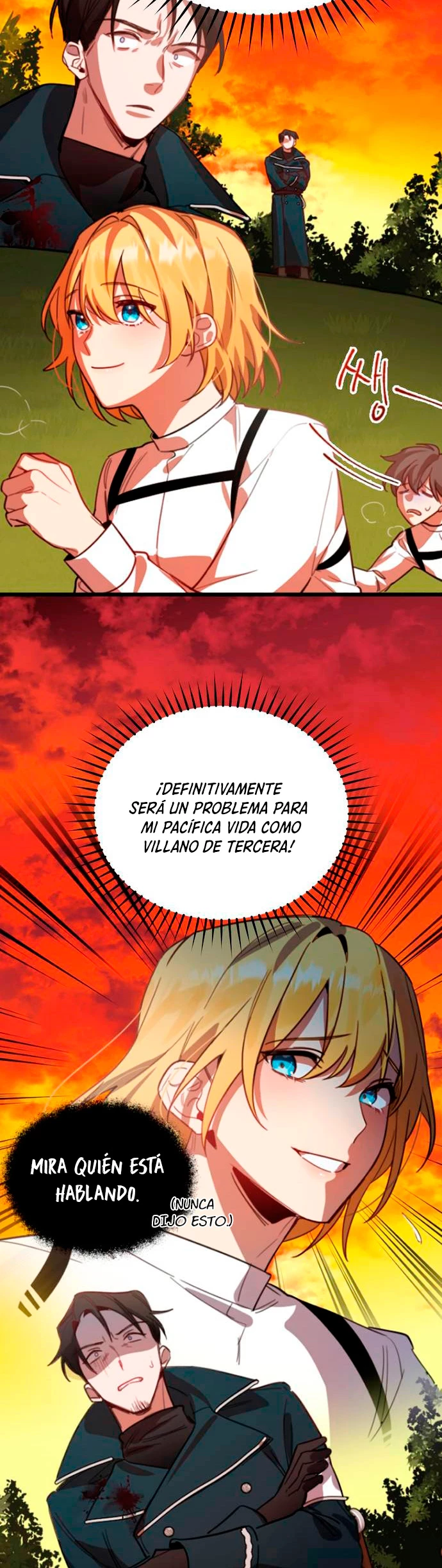 El Héroe, El Rey Demonio y El Villano capítulo 1, página 48