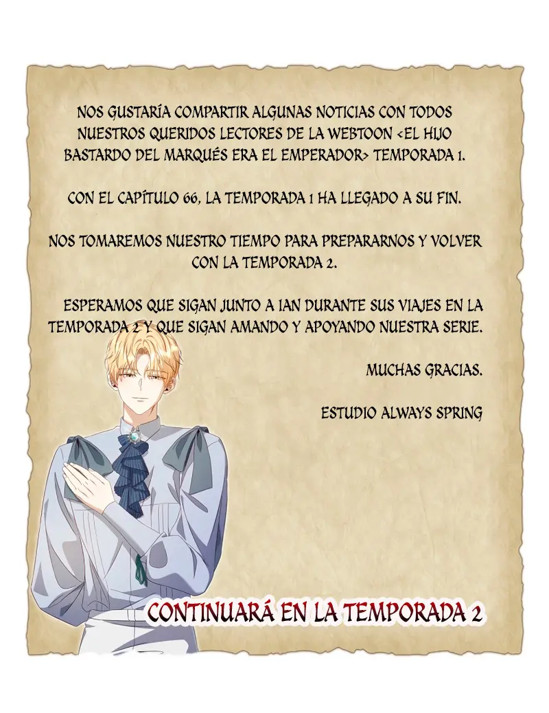 El hijo bastardo del marqués era el emperador capítulo 66.05, página 1