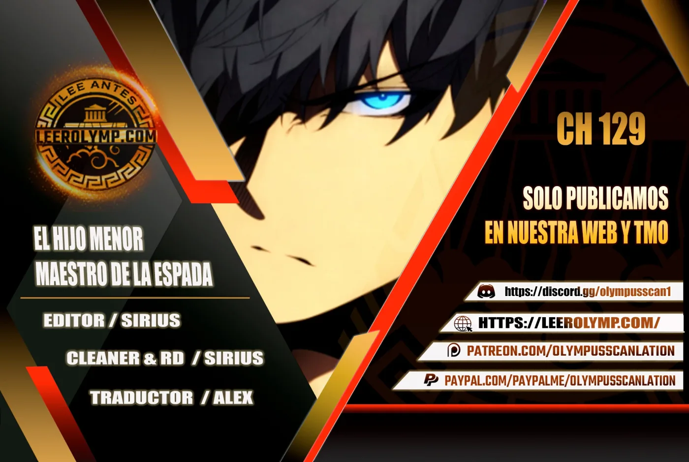 El hijo menor del maestro de la espada capítulo 129, página 1