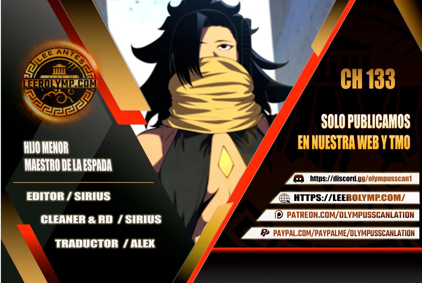 El hijo menor del maestro de la espada capítulo 133, página 1
