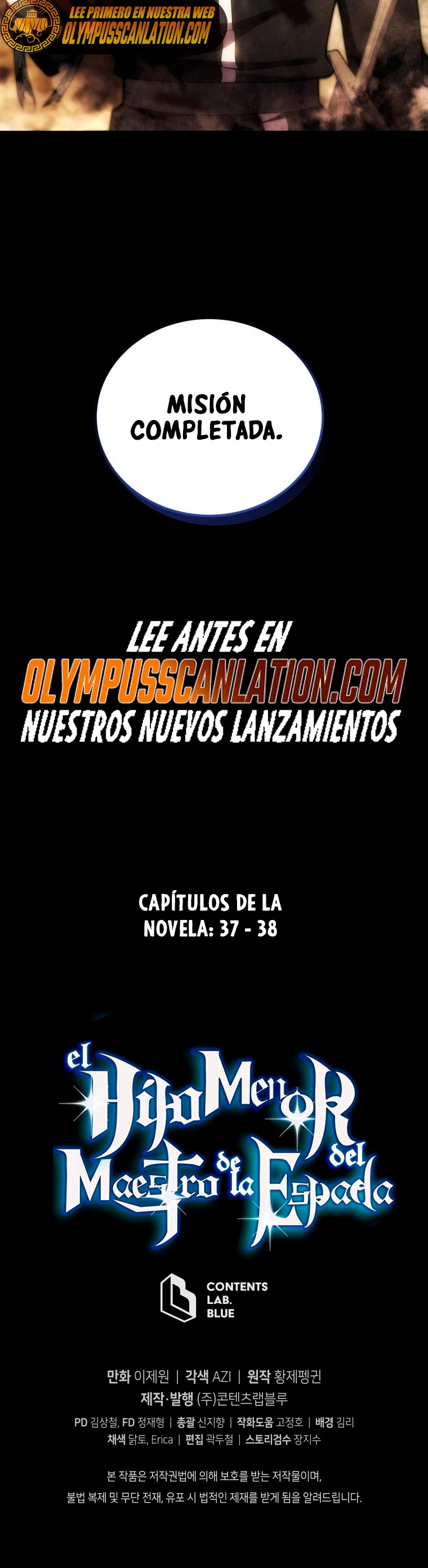 El hijo menor del maestro de la espada capítulo 25, página 59
