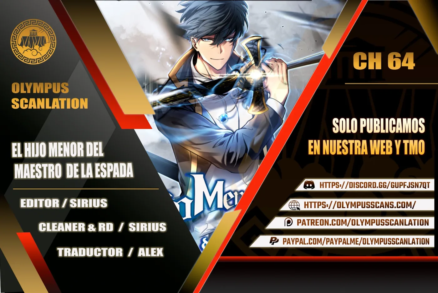 El hijo menor del maestro de la espada capítulo 64, página 1
