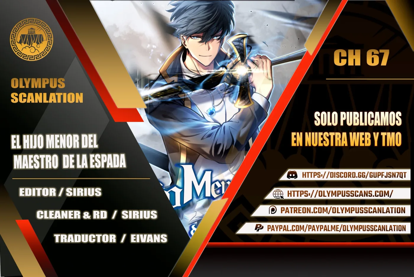 El hijo menor del maestro de la espada capítulo 68, página 1