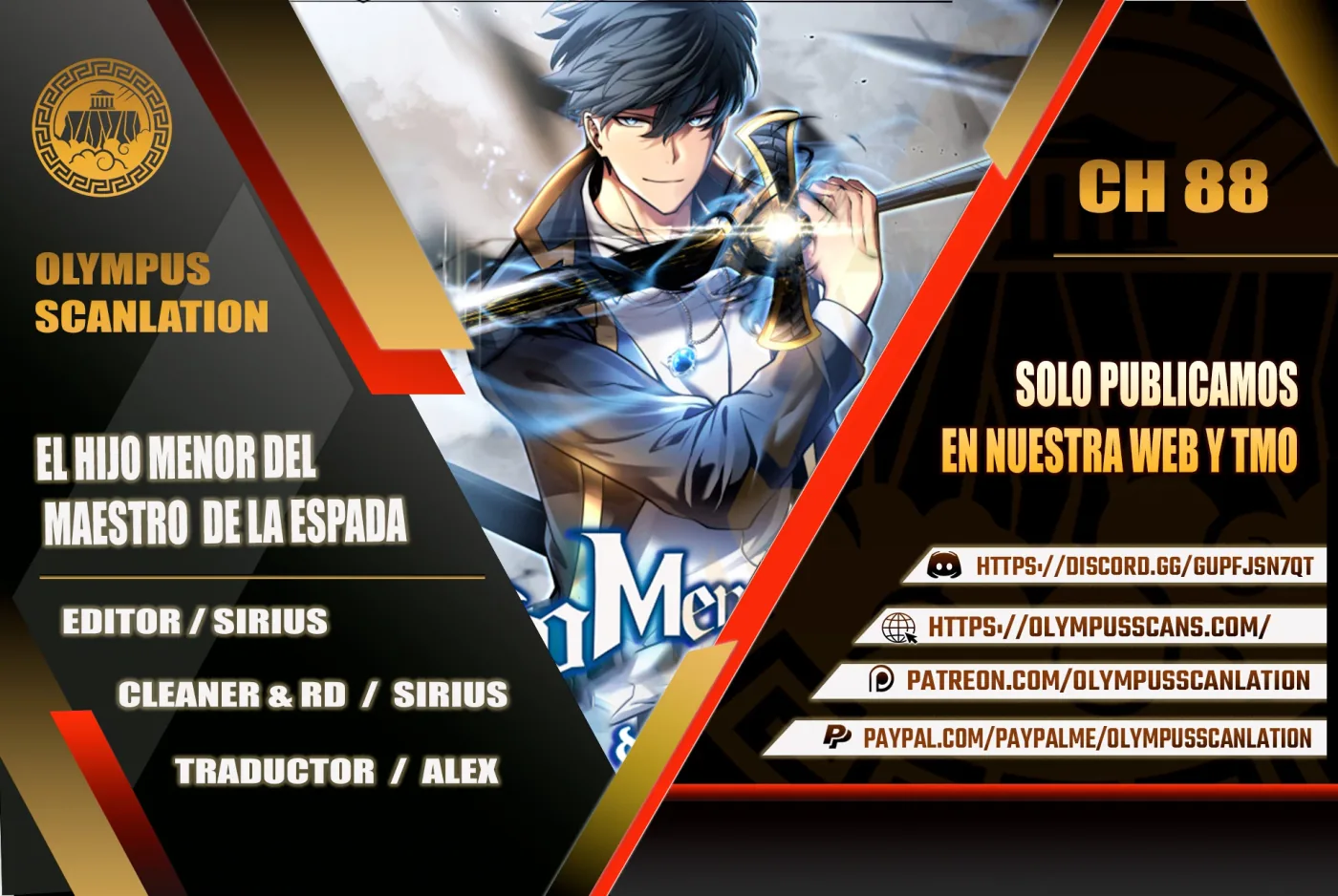 El hijo menor del maestro de la espada capítulo 88, página 1