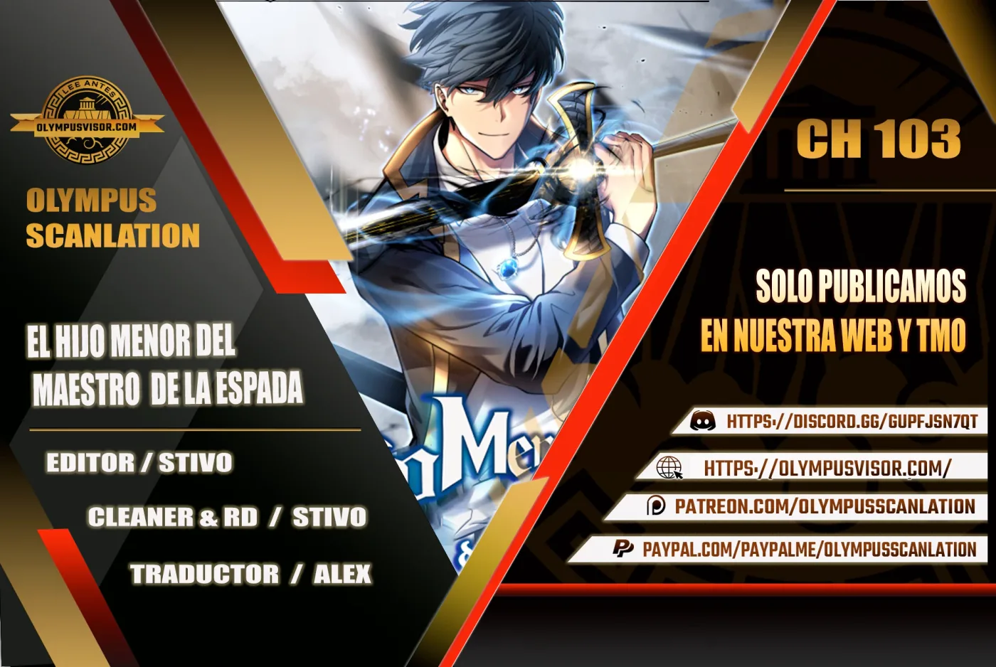 El hijo menor del maestro de la espada capítulo 103, página 1