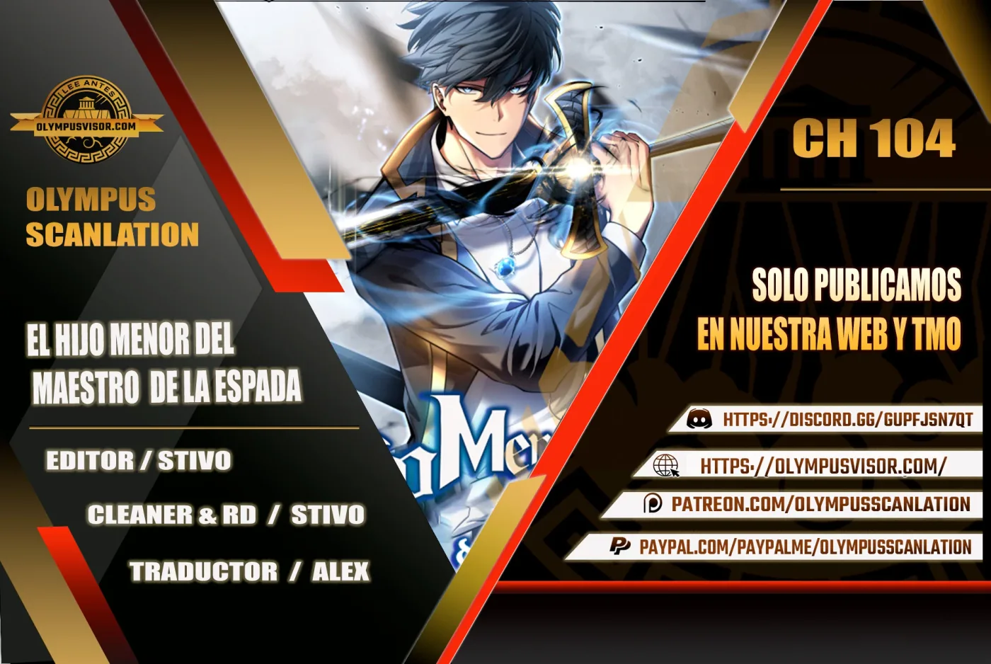 El hijo menor del maestro de la espada capítulo 104, página 1