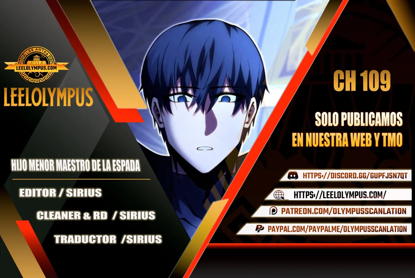El hijo menor del maestro de la espada capítulo 109, página 1