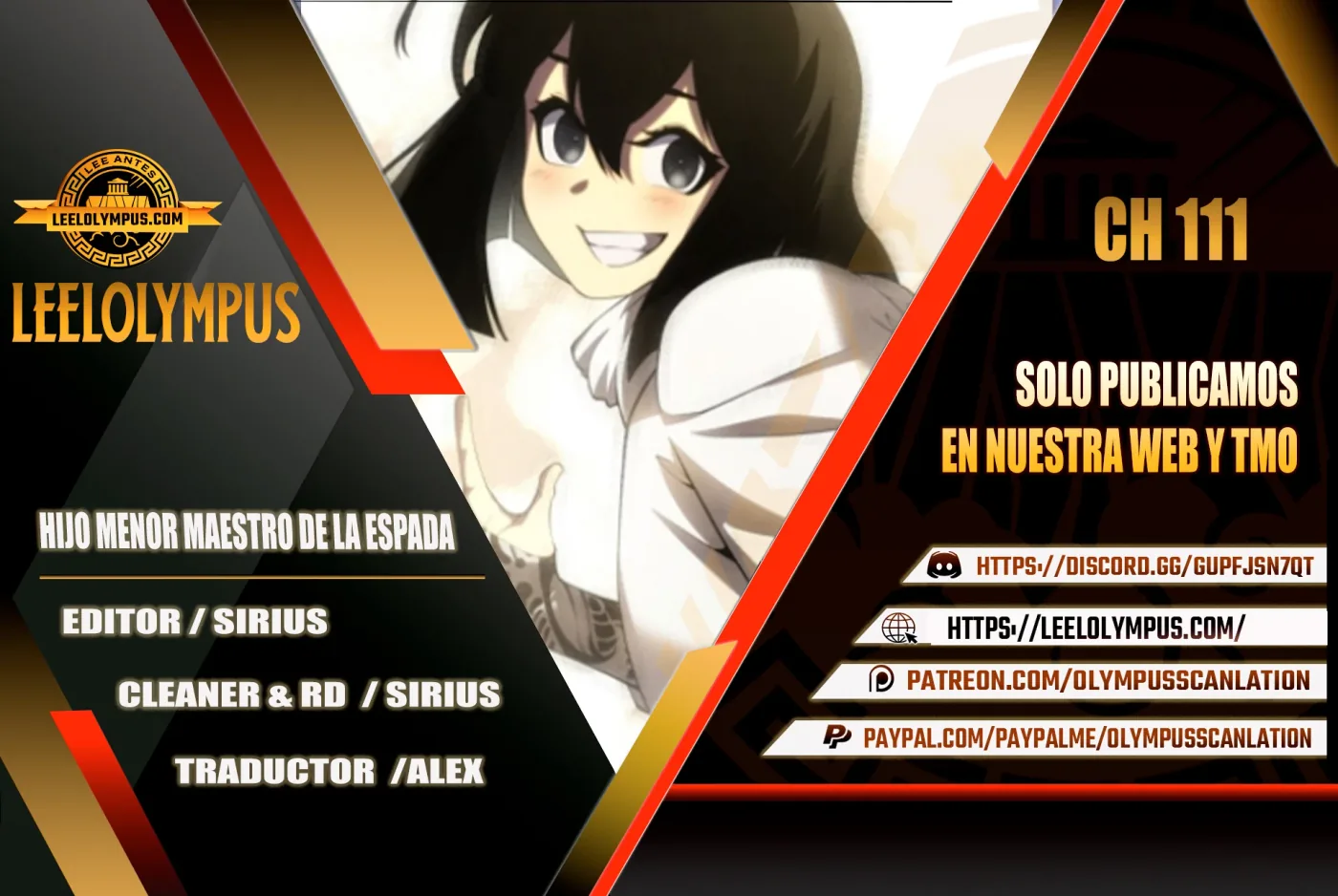 El hijo menor del maestro de la espada capítulo 111, página 1