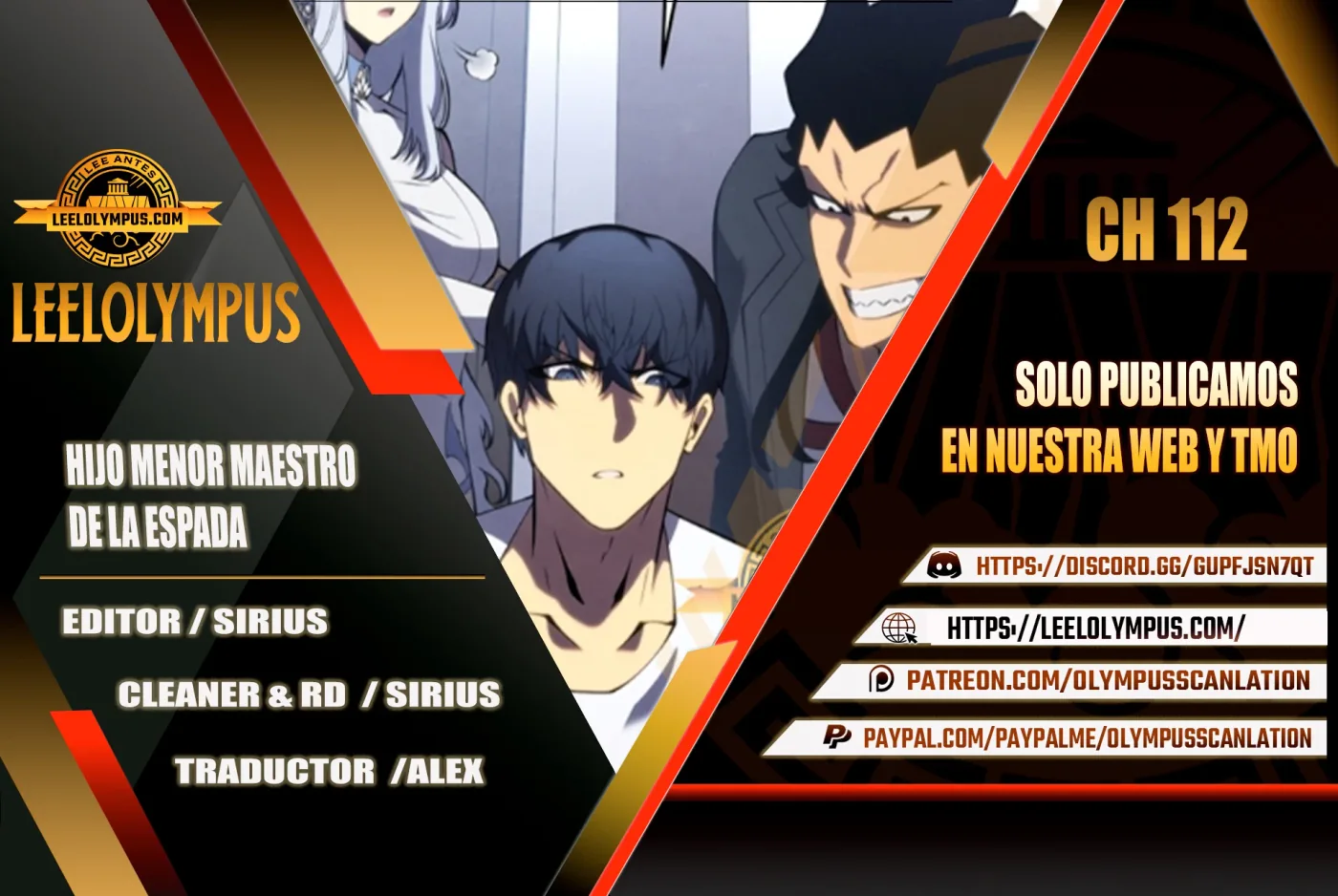 El hijo menor del maestro de la espada capítulo 112, página 1