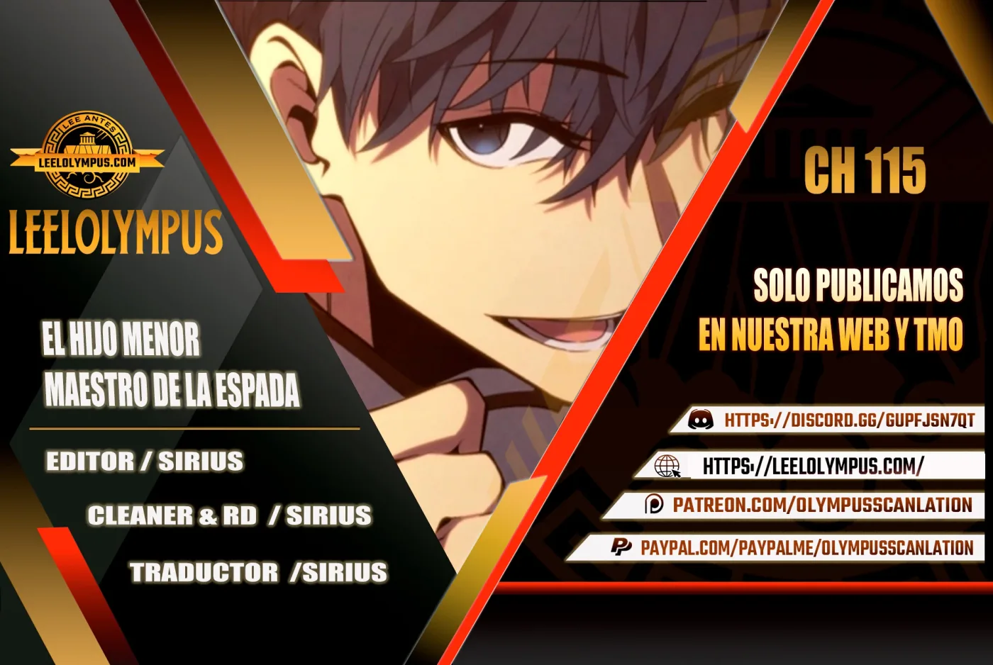 El hijo menor del maestro de la espada capítulo 115, página 1