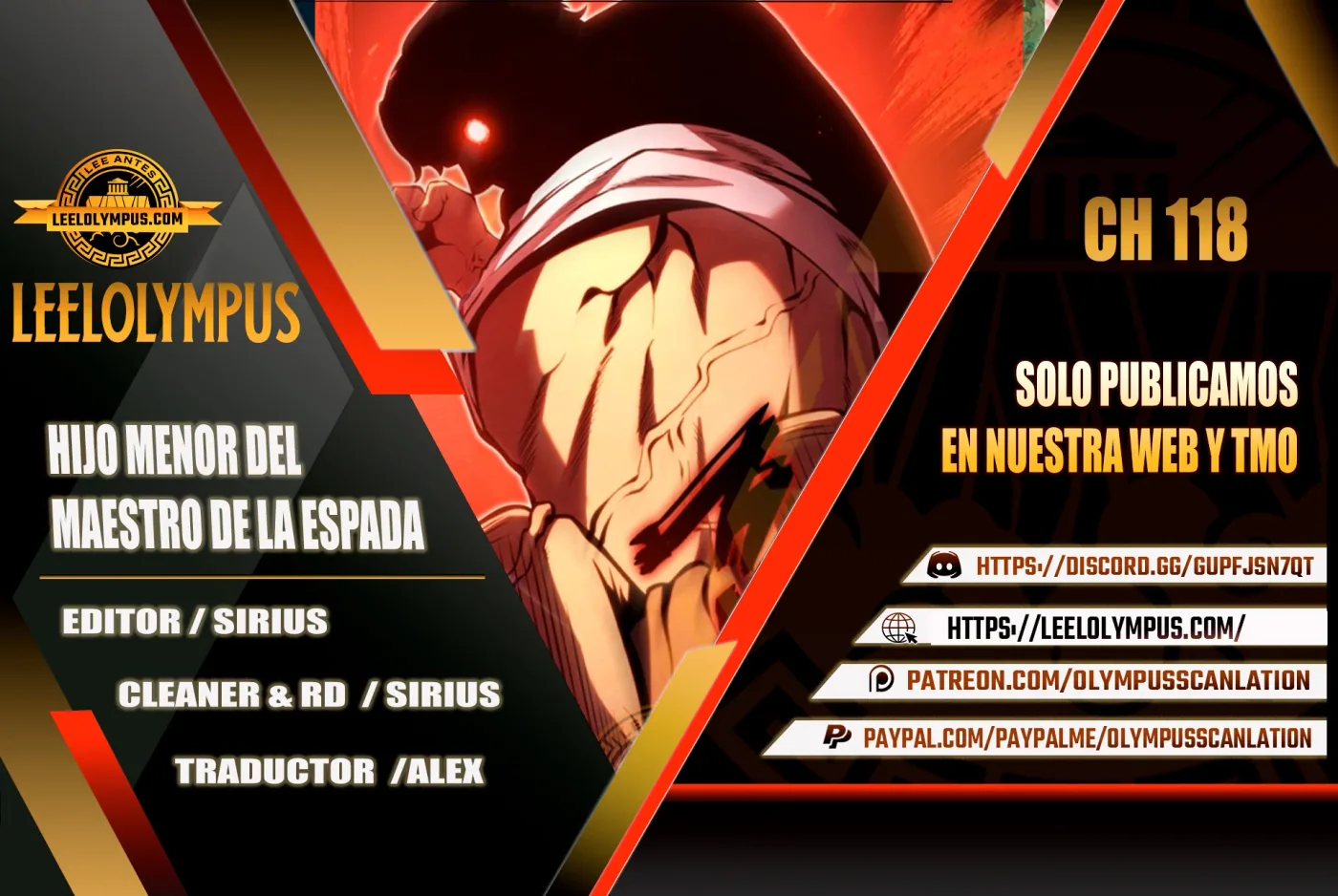 El hijo menor del maestro de la espada capítulo 118, página 1