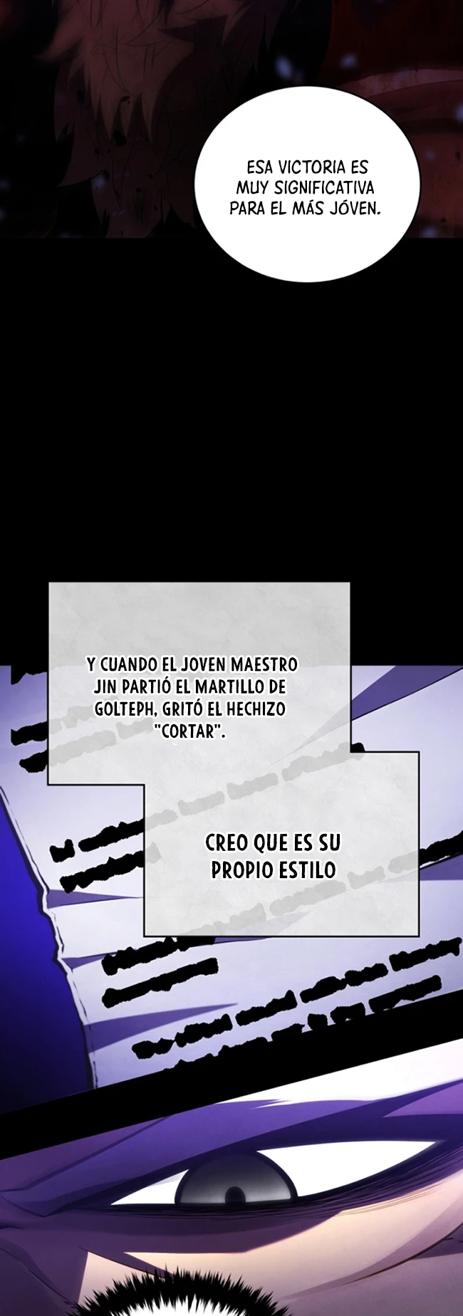 El hijo menor del maestro de la espada capítulo 120, página 38