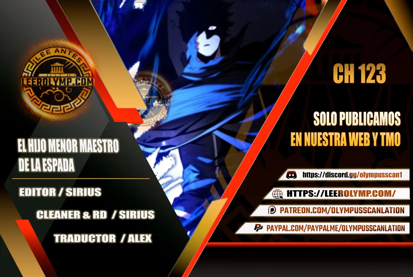 El hijo menor del maestro de la espada capítulo 123, página 1