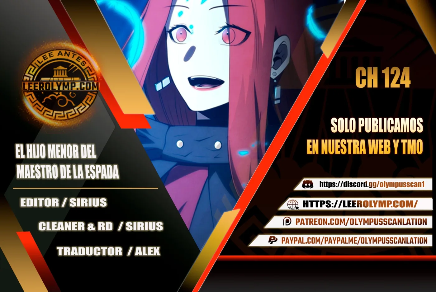 El hijo menor del maestro de la espada capítulo 124, página 1