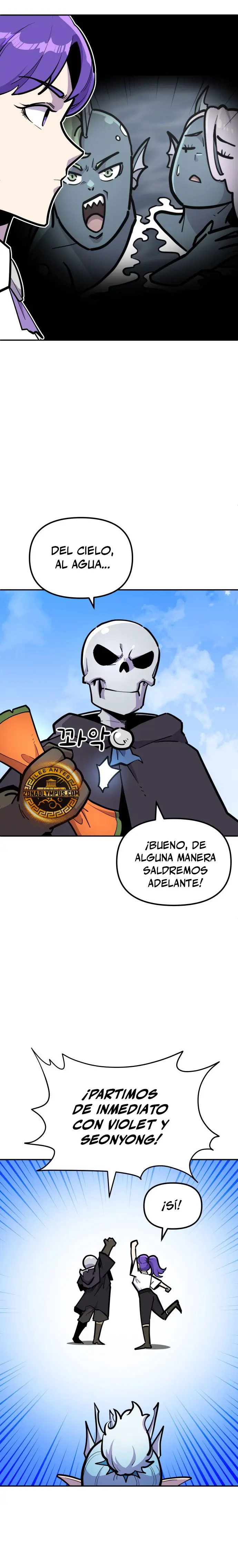 El hombre más guapo se convirtió en esqueleto capítulo 55, página 27