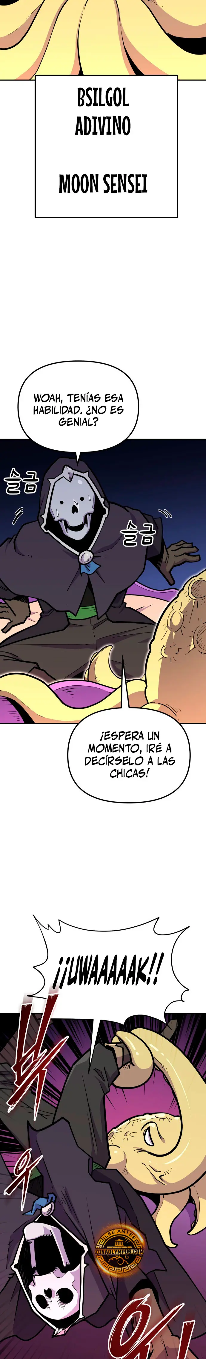 El hombre más guapo se convirtió en esqueleto capítulo 57, página 14