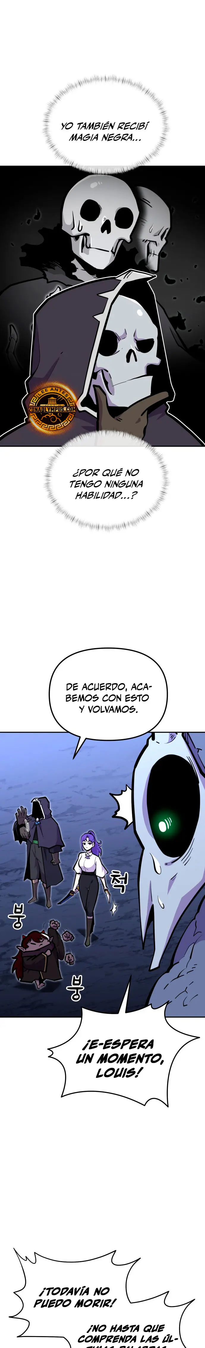 El hombre más guapo se convirtió en esqueleto capítulo 68, página 18