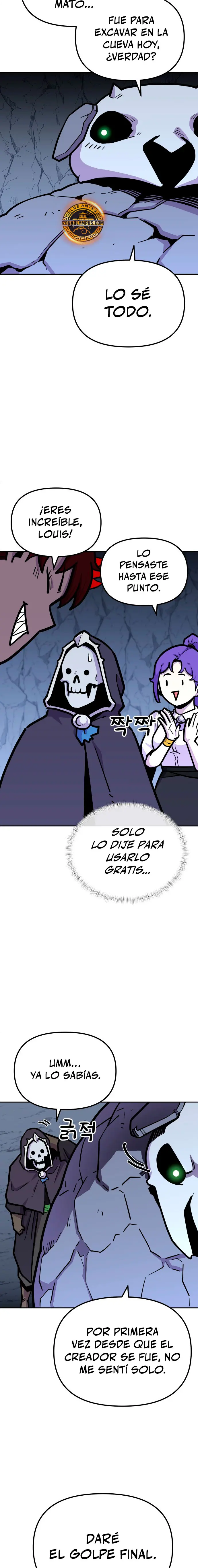 El hombre más guapo se convirtió en esqueleto capítulo 73, página 9