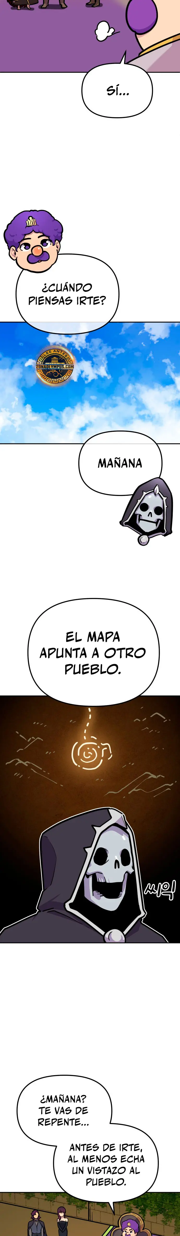 El hombre más guapo se convirtió en esqueleto capítulo 74, página 22