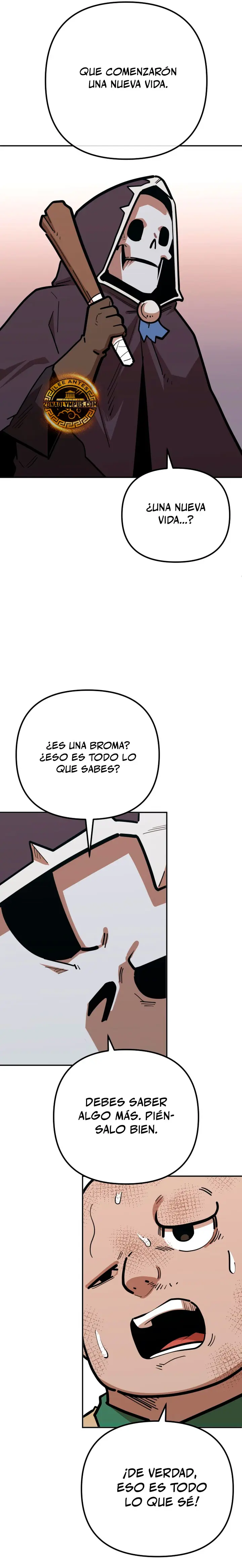 El hombre más guapo se convirtió en esqueleto capítulo 104, página 20
