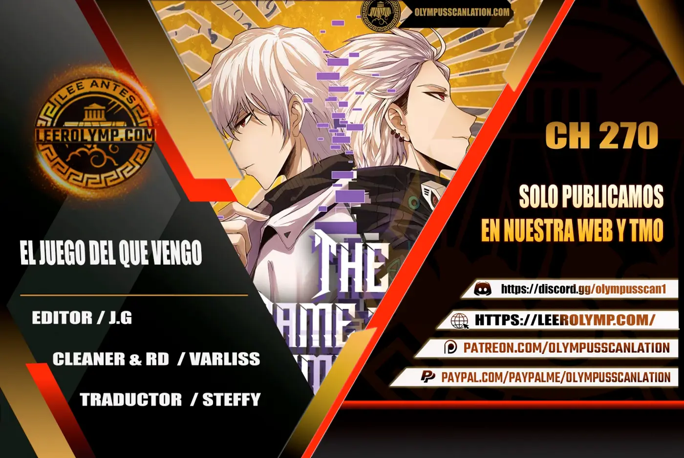 El juego del que vengo capítulo 270, página 1