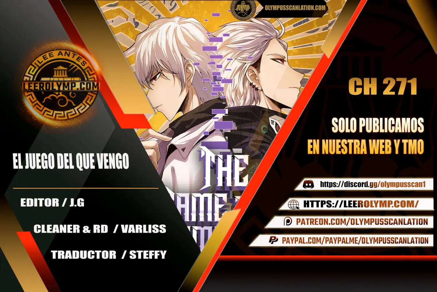 El juego del que vengo capítulo 271, página 1