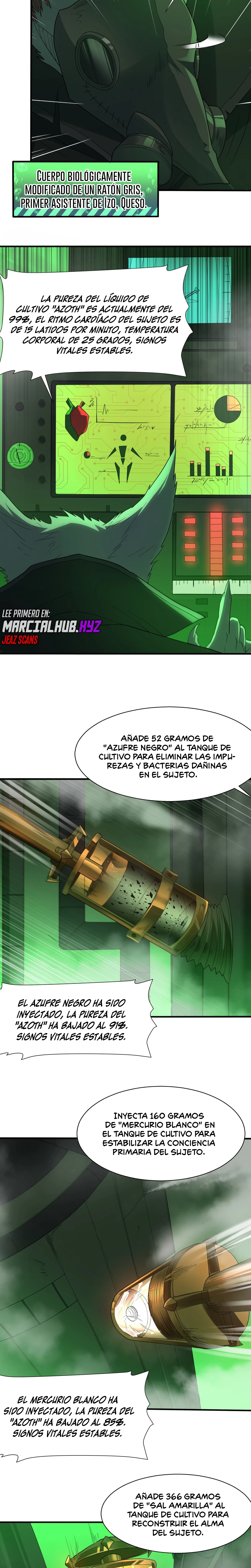 El malvado alquimista no puede controlar a su propio sujeto de experimentos capítulo 1, página 9