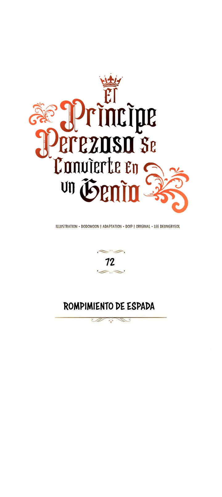 El principe perezoso se convierte en un genio capítulo 72, página 3