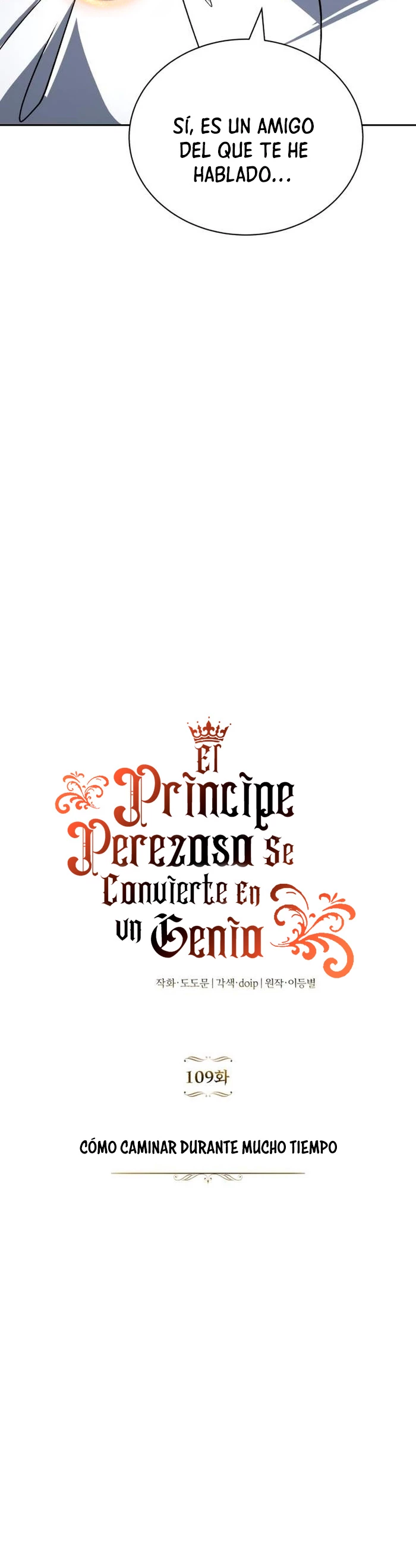 El principe perezoso se convierte en un genio capítulo 109, página 8