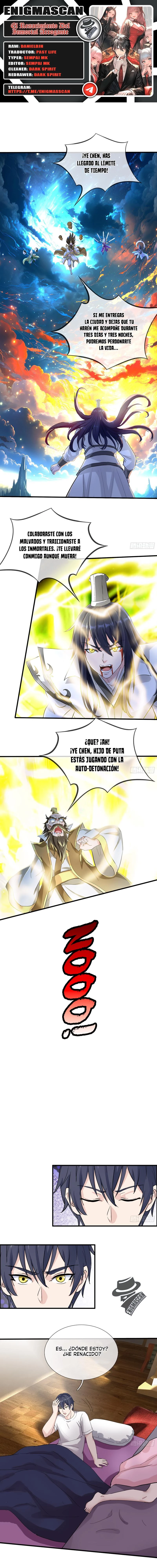 El Renacimiento Del Inmortal Arrogante capítulo 1, página 1