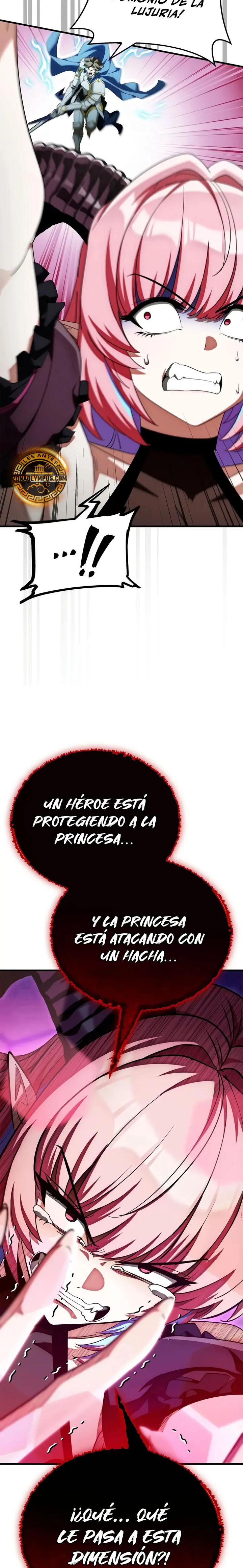 El Rey Demonio Abrumado por Héroes capítulo 34, página 9