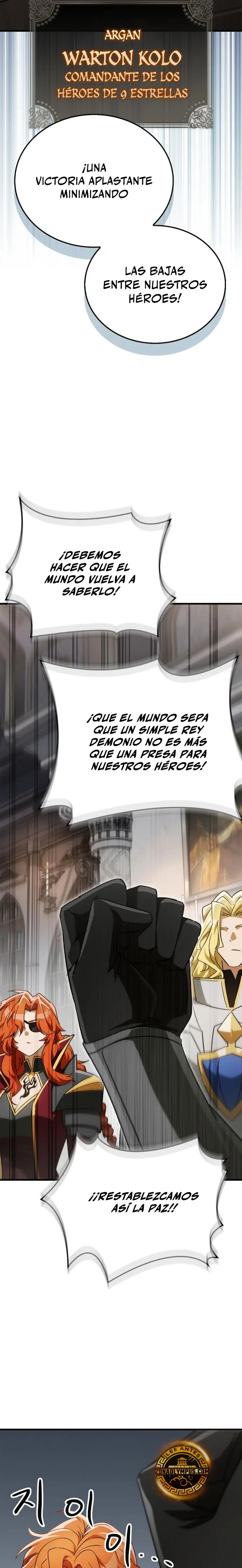 El Rey Demonio Abrumado por Héroes capítulo 49, página 20