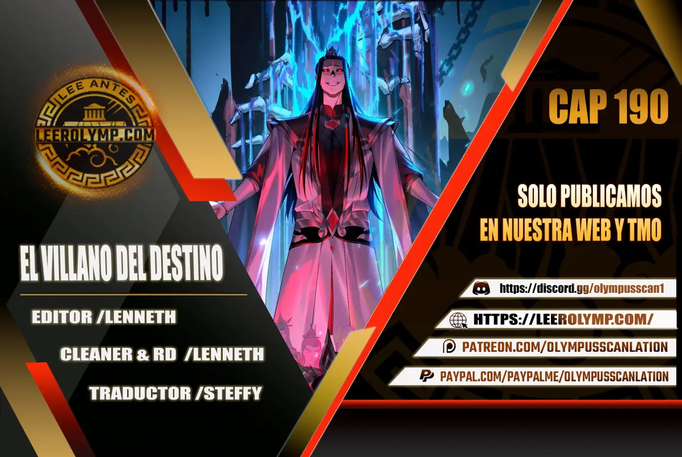 *El Villano Del Destino capítulo 190, página 1