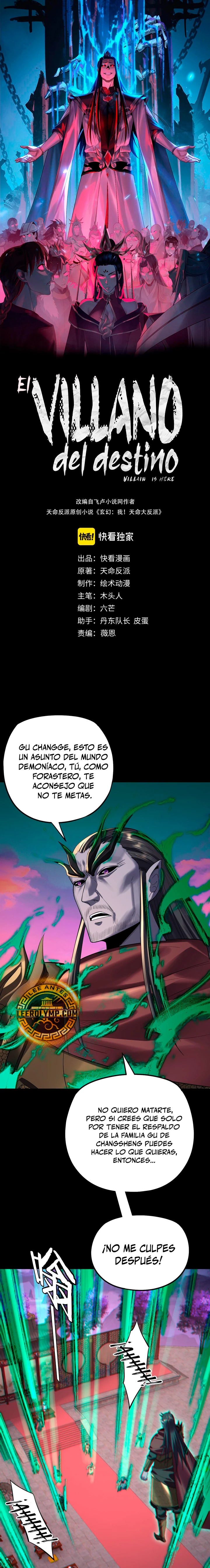 *El Villano Del Destino capítulo 191, página 2