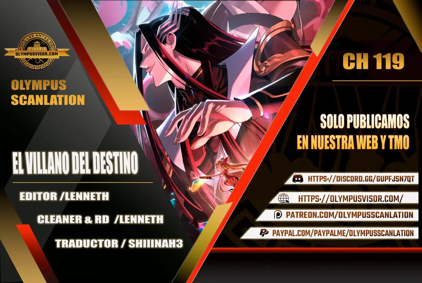 *El Villano Del Destino capítulo 119, página 1