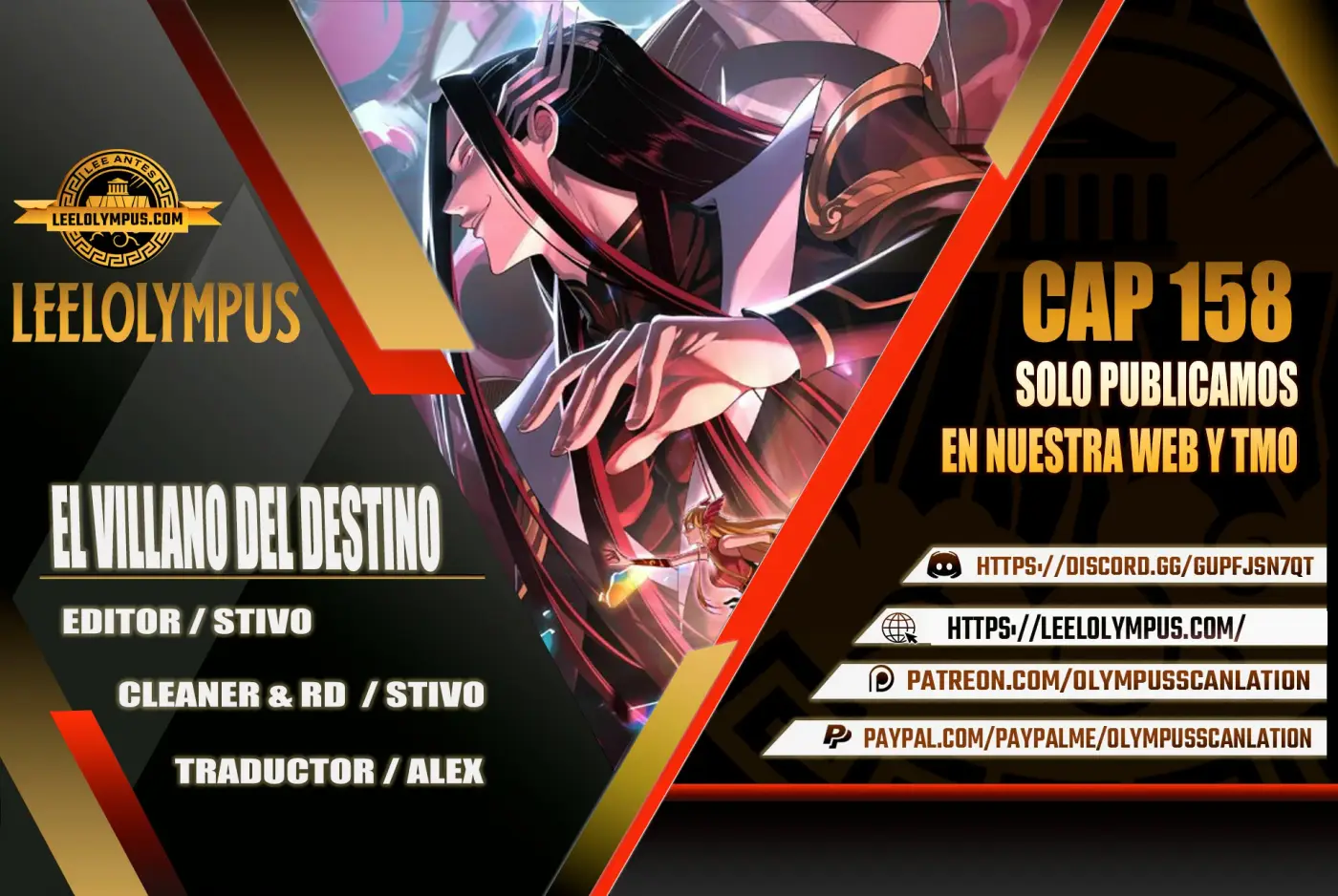 *El Villano Del Destino capítulo 158, página 1