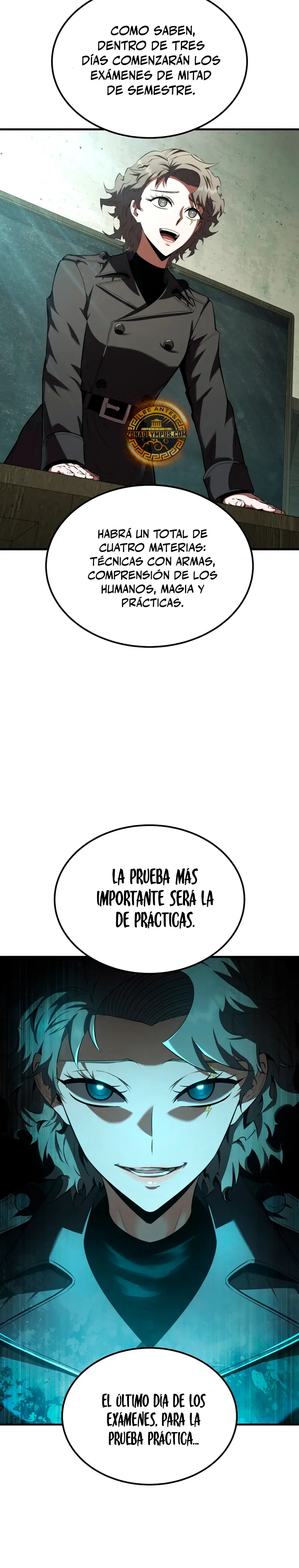 El villano de mirada cortante de la Academia Demoniaca capítulo 34, página 35