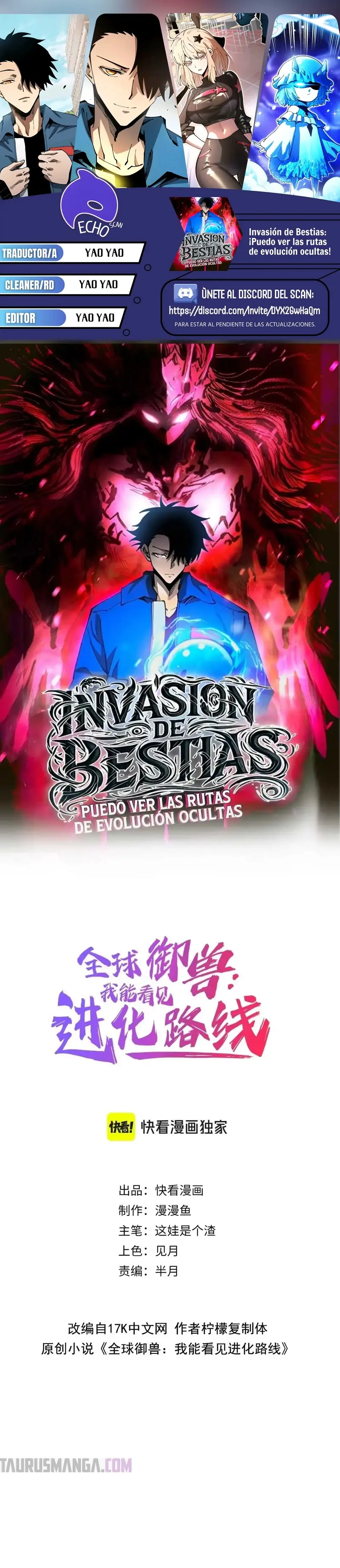 Invasión de Bestias: ¡Puedo ver las rutas de evolución ocultas! capítulo 33, página 1