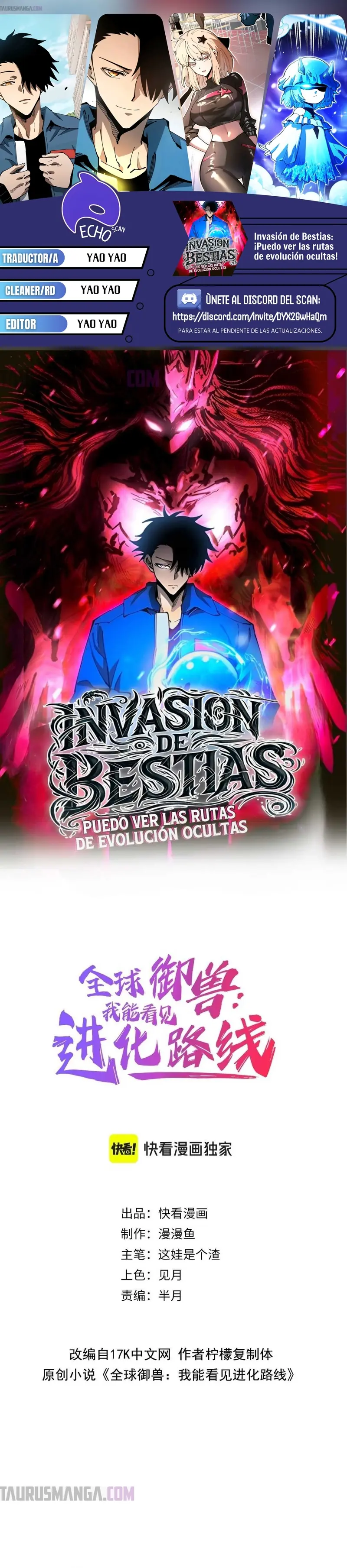 Invasión de Bestias: ¡Puedo ver las rutas de evolución ocultas! capítulo 34, página 1