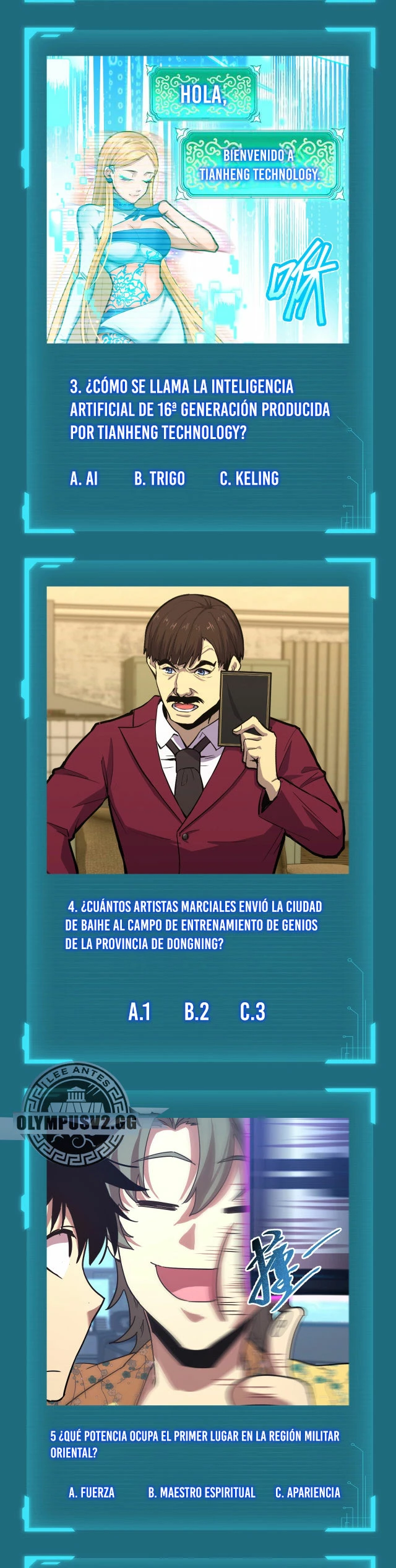 Iniciando sesión en 10,000 años en el futuro capítulo 64.01, página 3