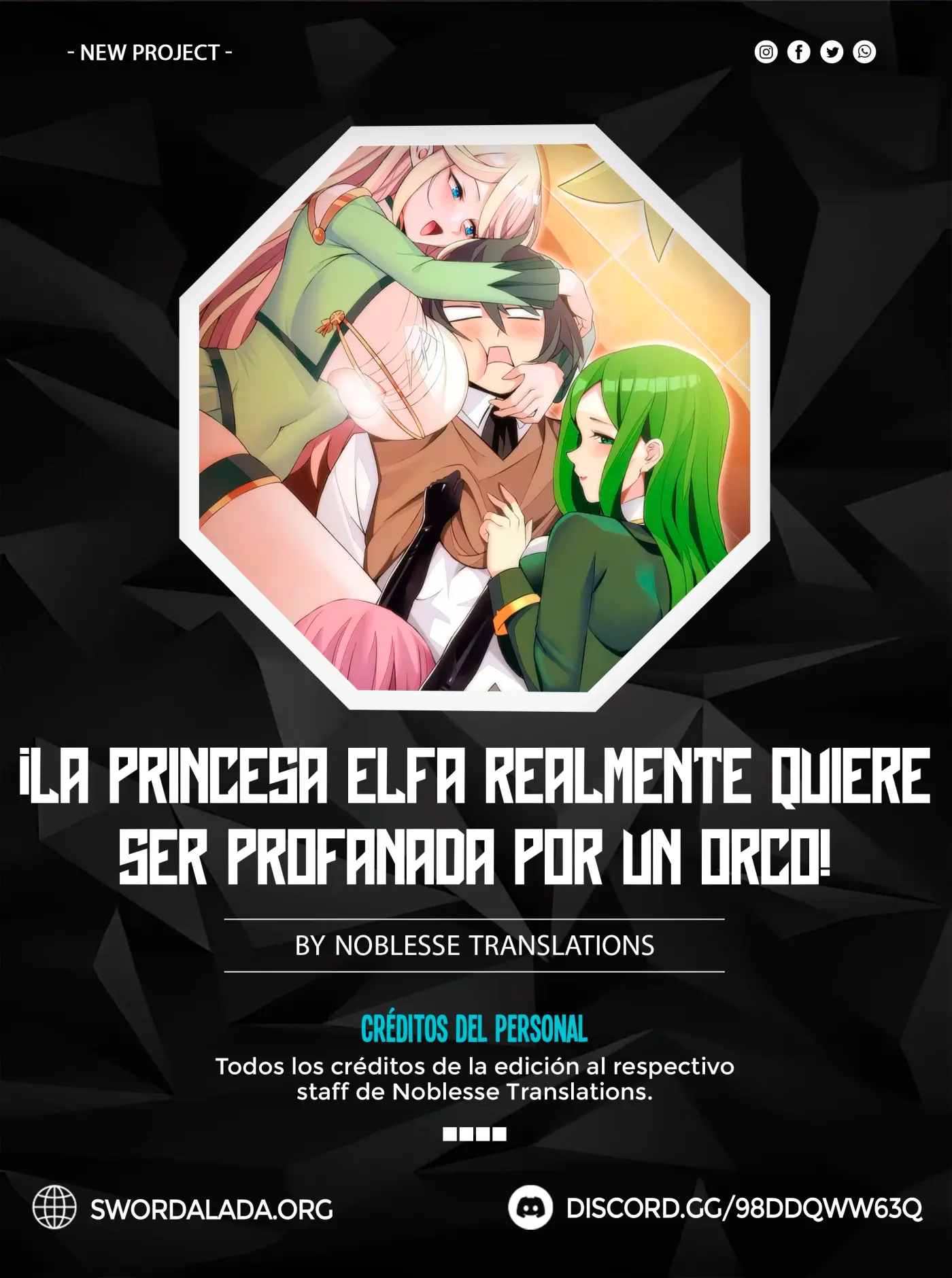 ¡La princesa elfa realmente quiere ser profanada por un orco! capítulo 34, página 1