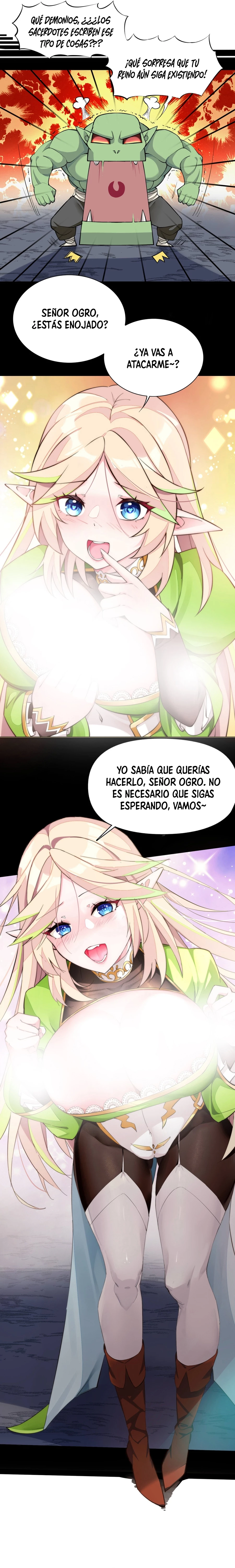 ¡La princesa elfa realmente quiere ser profanada por un orco! capítulo 2, página 9