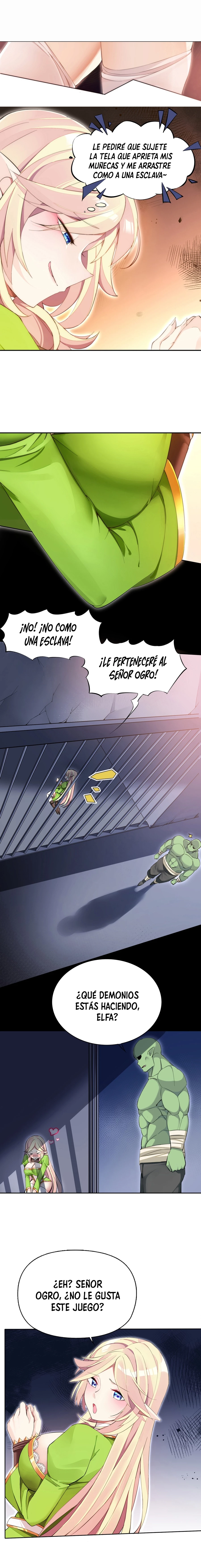 ¡La princesa elfa realmente quiere ser profanada por un orco! capítulo 5, página 4