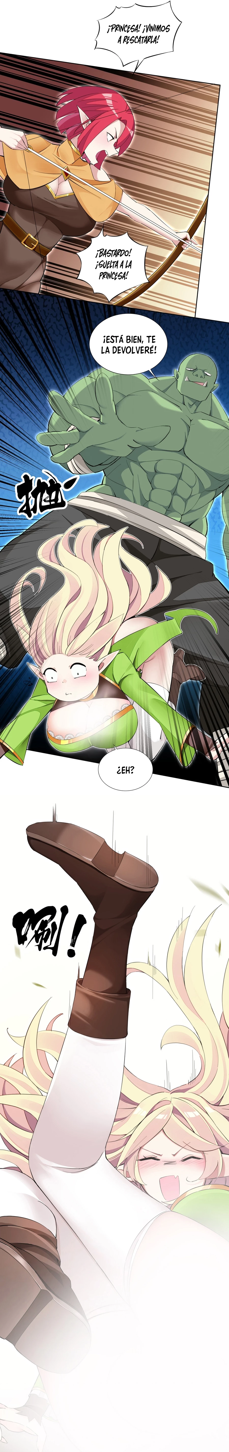 ¡La princesa elfa realmente quiere ser profanada por un orco! capítulo 5, página 17