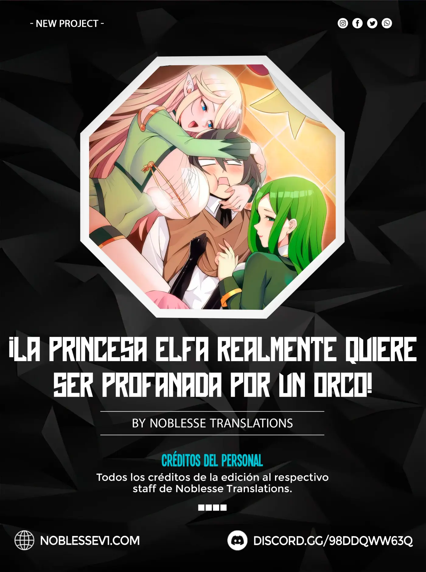 ¡La princesa elfa realmente quiere ser profanada por un orco! capítulo 9, página 1