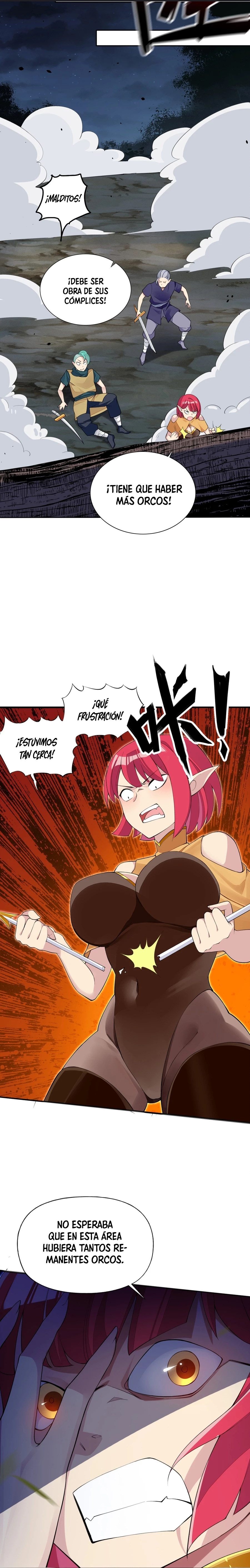¡La princesa elfa realmente quiere ser profanada por un orco! capítulo 9, página 8